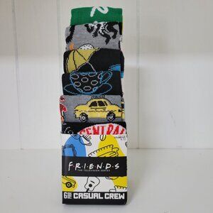 NEW FRIENDS  6 PAIRS  CASUAL CREW SOCKS